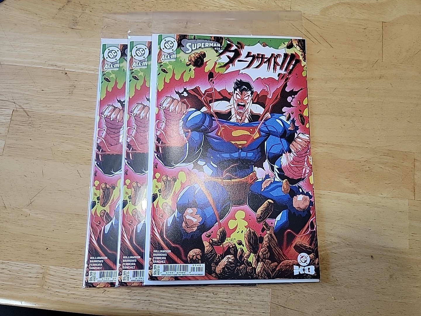 Superman #34 variant cover E Mario Foccillo Anime Homage NM 