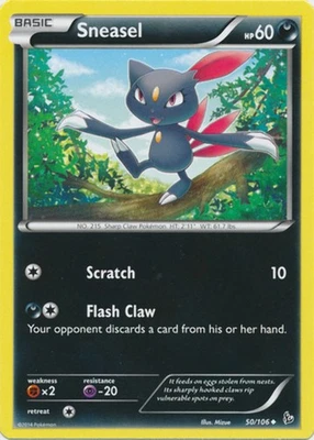 Sneasel - 50/106 - Uncommon - Pokemon XY FlashFire - Image 1 of 4