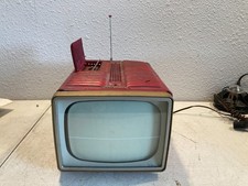 Vintage 50s Rca Victor Decor Prop Television Tv Red Powers On 8-pt-7030 Vintage 50s Rca Victor Decor Prop Television Tv Red Powers On 8-pt-7030