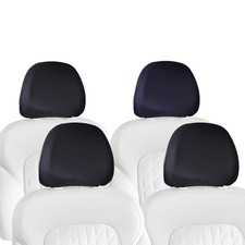 Lycra Car Headrest Covers 4-Pack - 2-Way Stretch Superior Fit, Stain Wear...