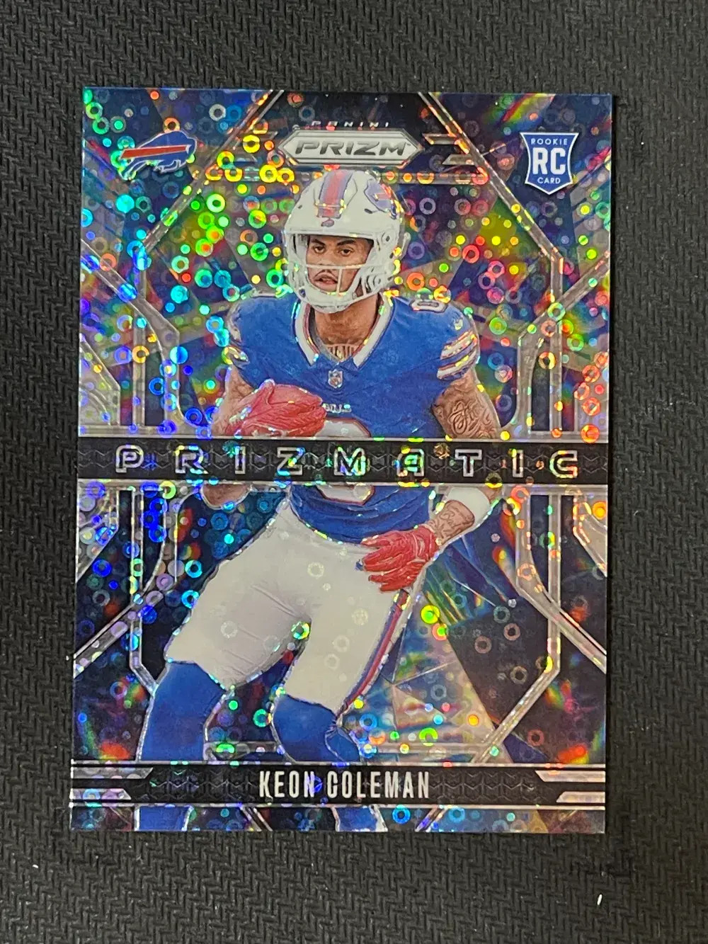 2024 Panini Prizm Prizmatic Keon Coleman #15 No Huddle Prizm (RC) JP