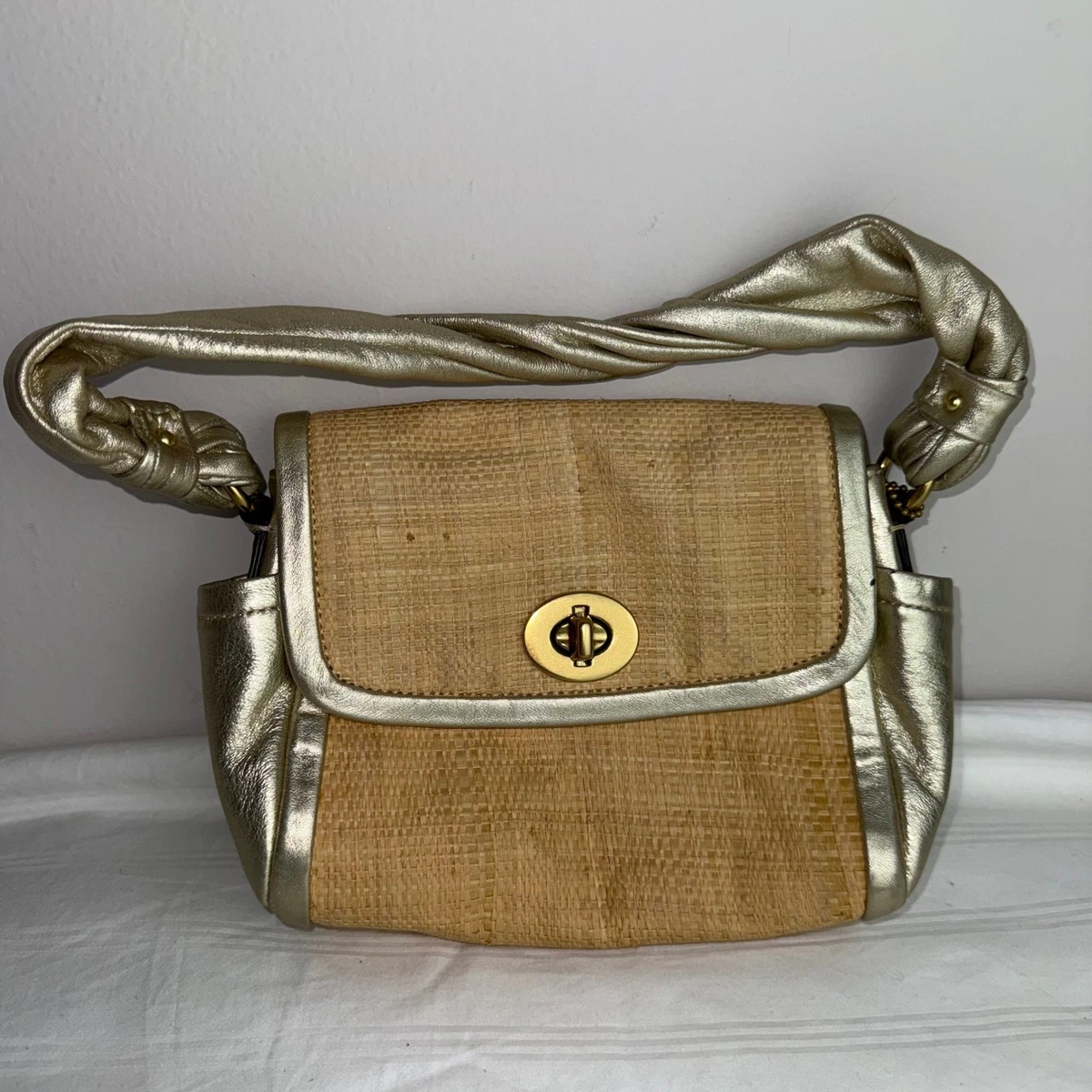 Coach Turn Lock Bags & Women's Straw Exterior for sale | eBay