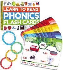Phonics Flashcards for Kids Ages 4-8