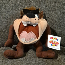 Vintage 1996 Ace Novelty Co. Looney Tunes 8in Tasmanian Devil Taz Plush w/Tag