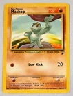 Machop 78/130 - Base Set 2 Vintage WoTC 2000 Pokemon Card LP