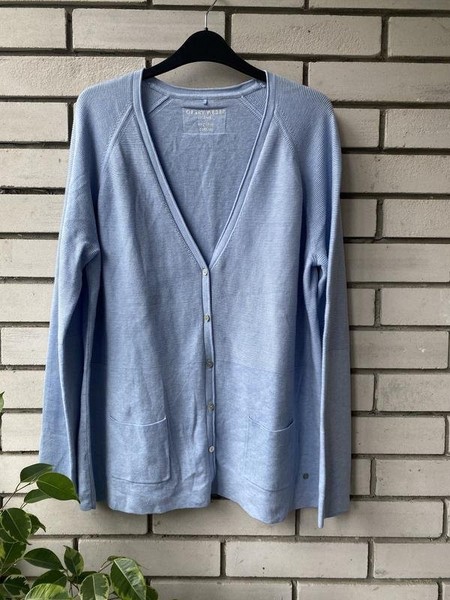 Women Gerry Weber Sweater White Cotton 42 / XL / #825V