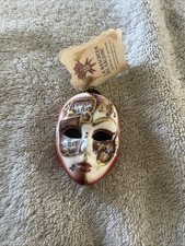 Venetian Clay Mask Hand Painted Wall Art Made Italy, LA MASCHERA DEL GALEONE 4