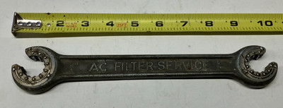 Vintage A.C. Filter Service 5/8'' - 3/4'' Cam Lock Wrench T.K.F. Co. Detroit USA