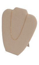 SSWBasics Khaki Faux Suede Necklace Display Easel