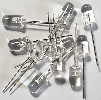 Rot/blau blinkende LED's - 10er Pack - Leuchtdiode - 5mm LED - Kostenloser Versand