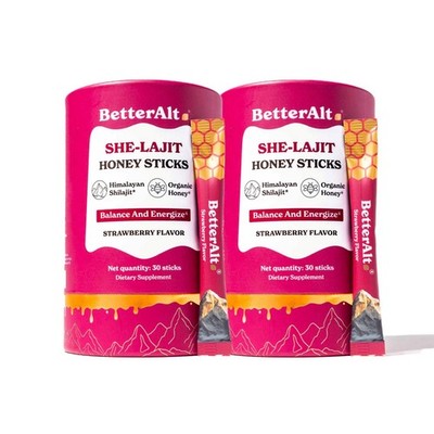 Pure Himalayan She-Lajit Honey Sticks with Organic Honey, Naturally Sweet Pack 2