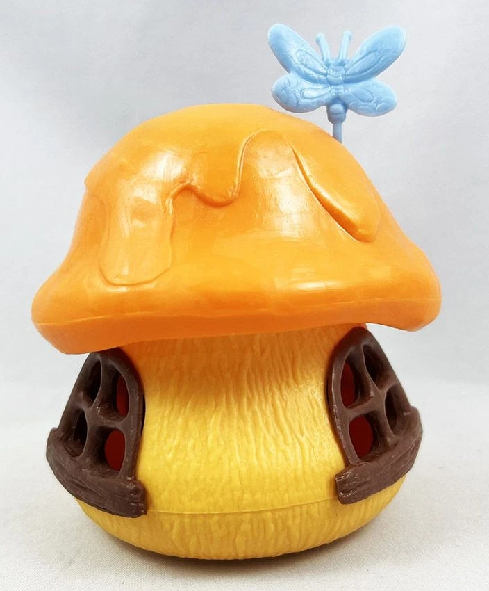 Les Schtroumpfs - Schleich Petite Maison Jaune Toit Orange et Papillon (occasion - Photo 3/4