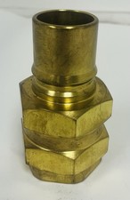 PARKER QUICK COUPLING DIVISION NO. BH12-61L COUPLING NIPPLE 1-1/2INCH NPTF BRASS