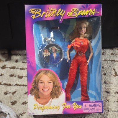 Play Along Britney Spears Performing For You Outfit Red 2000 Accessories