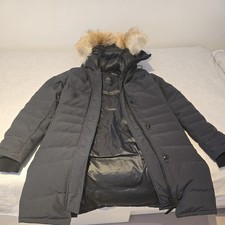 Canada Goose Lorette Parka with Fur Navy Size Small 
