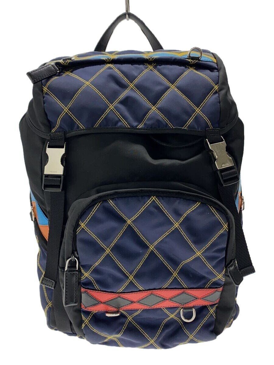 PRADA backpack rucksack -- Black full pattern Used - image 1