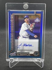 2025 Topps Pro Debut #PD-36 Alexander Albertus Auto Blue Refractor #/150