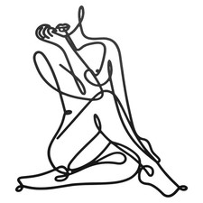 Minimalistischer Weiblicher KöRper, Draht Kunst Dekoration, Abstrakte Metal8299