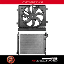 Radiator and Cooling Fan Assembly For 2013-2019 Nissan Sentra 1.8L Replacement