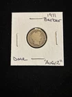 1911 Barber Dime Circulated “aug12”  United States 10c Silver