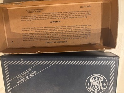Smith & Wesson Blue Box 11 X 4.5  Model 64 4  Barrel W/ S&W