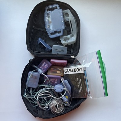 Lot: Game Boy Advance, Cords, Case, Car Charger, Games, Manual, Guide, Intec