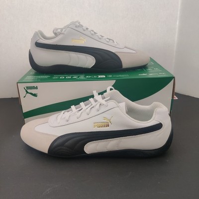 Men's Size 11 - Puma Speedcat Shield White Black Vapor Grey 397116 01
