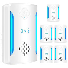 3-5-Watt White Ultrasonic Indoor Pest Repellent Plug with 2 Mode Switching for M