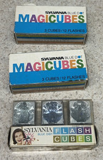 Lot of 3 Boxes of Sylvania Flash Cubes. New Old Stock. Free Shipping