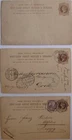 1d Brown 3x CP4 unused &1888-89 postcards to: Germany & Switzerland.
