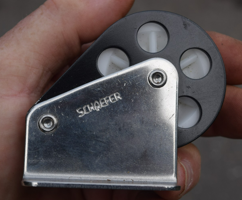 Schaefer Halyard Lift Turning Block Single 2" Pulley 2 x 2.25 base. New - Picture 2 of 4