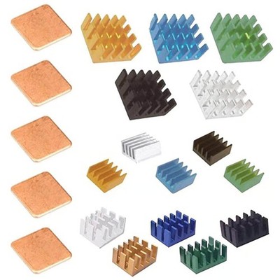 Raspberry Pi Heatsink Kit Aluminum Cooling Set for Electronics 20 Pcs New