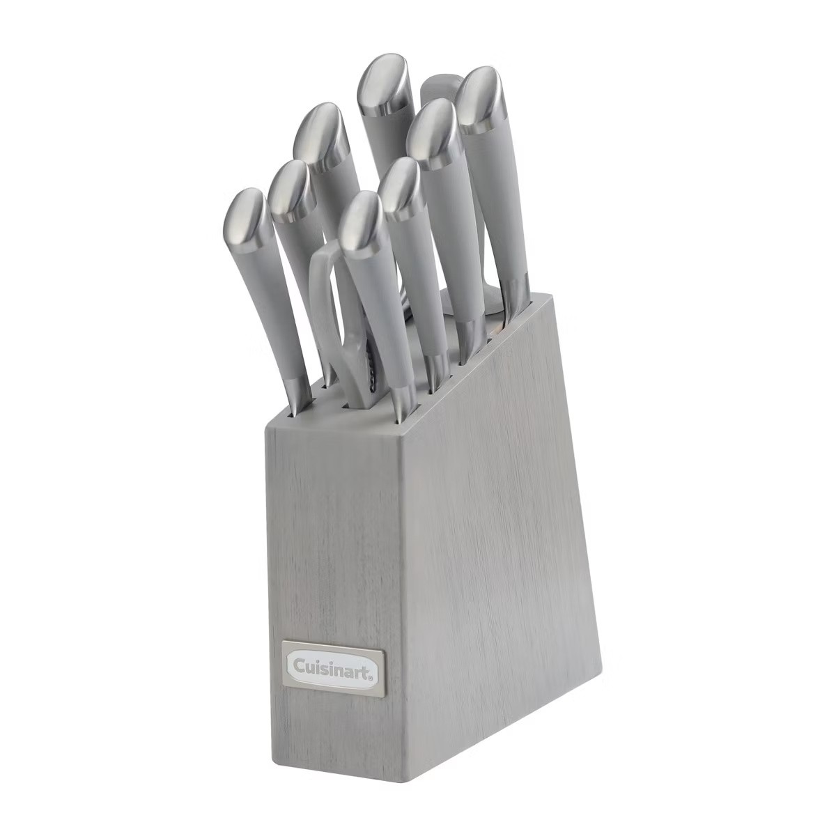 Cuisinart Stainless Steel Knife Cutlery Block Set Gray Classic 11pc Color Soft 15590₽