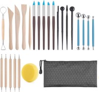 TöPferwerkzeug Set 25 StüCk Modellierwerkzeug FüR Ton Polymer Clay AnfäNger