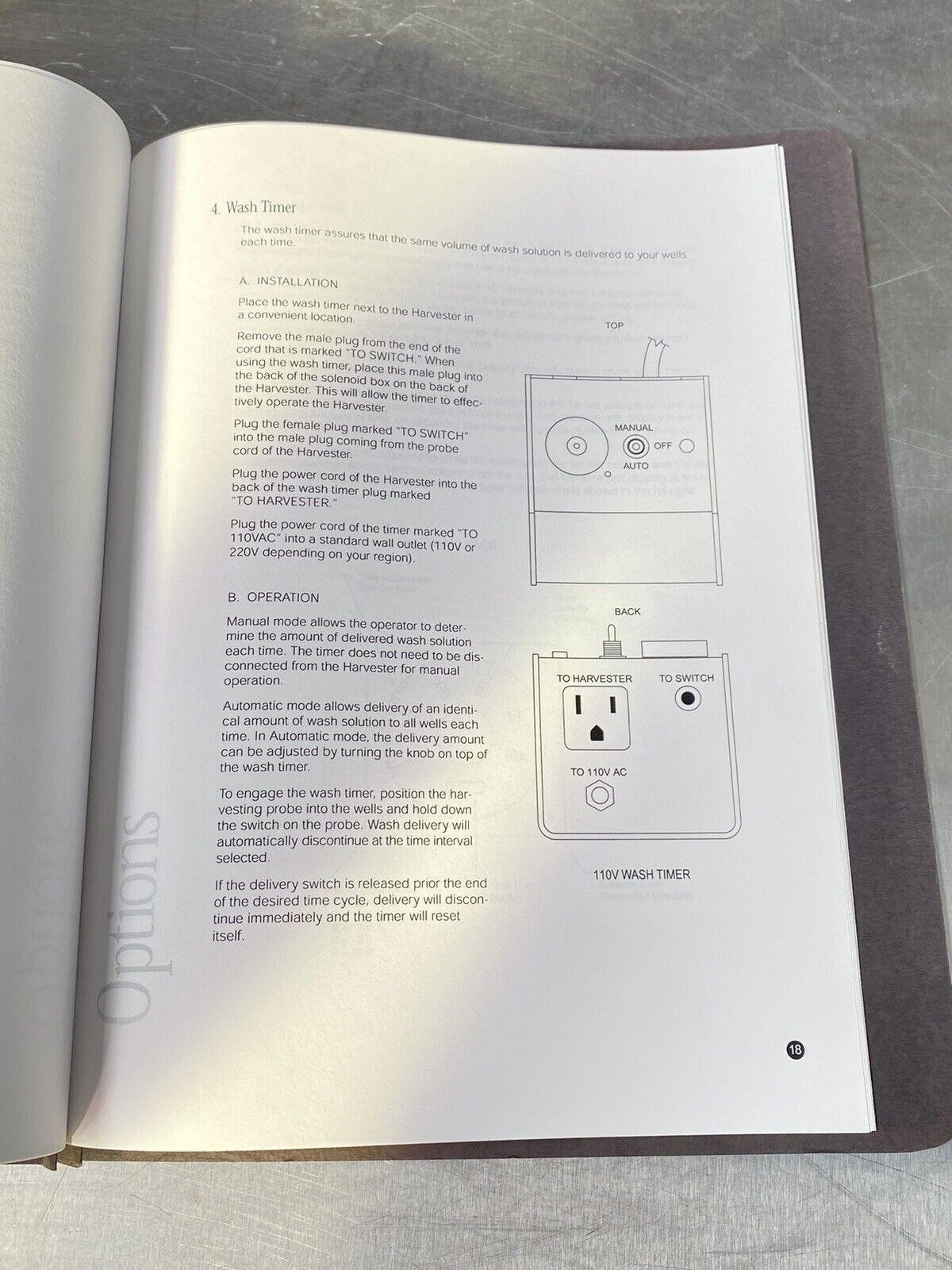 Brandel Cell Harvester M-24R - Users Guide / Instructions Book Manual