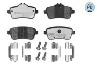 Bremsbelagsatz, Scheibenbremse MEYLE-PD: Advanced Performance A 025 252 1516/PD