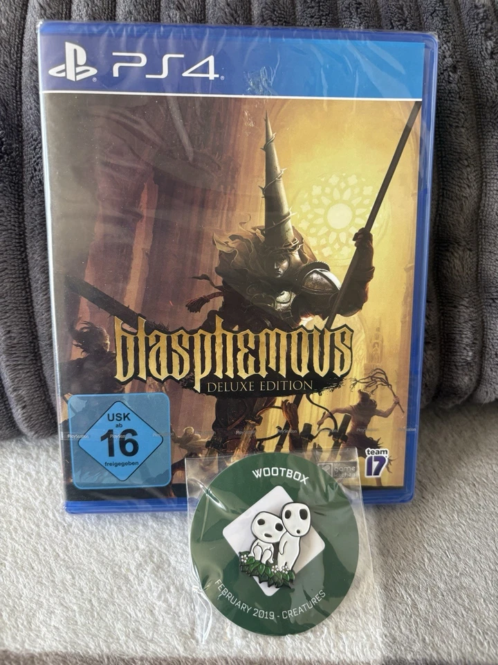 Blasphemous Deluxe Edition PS4 - Neu in Folie - OVP+ Wootbox Creatures