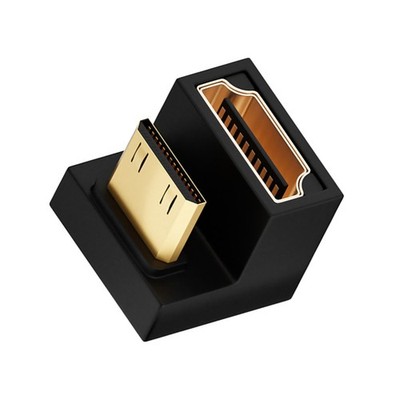 U Shape Mini HDMI to HDMI Adapter 8K Mini HDMI Male to 180 Degree For Xbox 360;