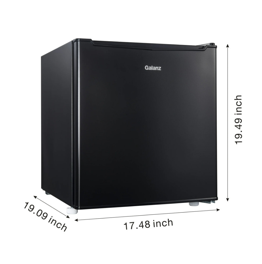 1.7 Cu Ft Single Door Mini Fridge Compact Refrigerator for Dorm Office Home
