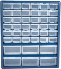 42-Compartment Organizer Box Plastic Storage Drawer Desktop/Wall Mount Container