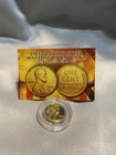 Two Pack of 1943 Steel Wheat Cent 24K Gold Plated w/ COA & Capsule –WWII Wartime