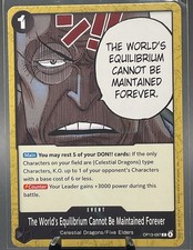 One Piece The World's Equilibrium Cannot Be Maintained Forever OP13-097 NM