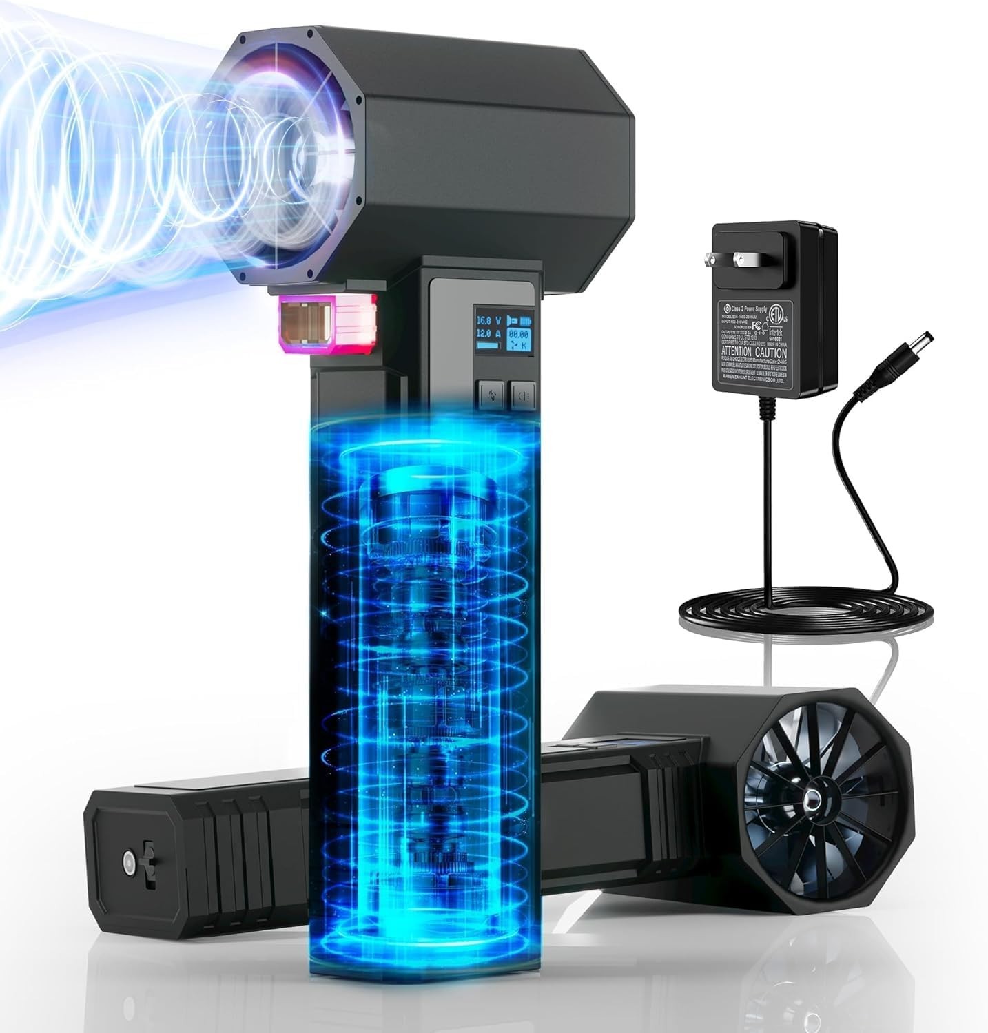 Car Dryer Air Blower with LED, 1600G & 220MPH Powerful Turbo Dryer for Car Dryin