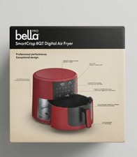 Bella Pro Series SmartCrisp Friggitrice ad Aria Digitale 8 Quart - Rosso - Touchscreen 8QT