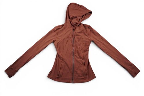 Lululemon Define Jacket Womens 6 Copper Hooded Full Zip Athletic Running Yoga