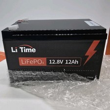 Litime 12V 12Ah LiFePO4 Lithium Battery 50A BMS 4000 Cycles