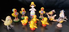 Alte Miniaturen * gro&szlig;es Konvolut * altes Erzgebirge Seiffen * G&auml;rtnerin V&ouml;gel *