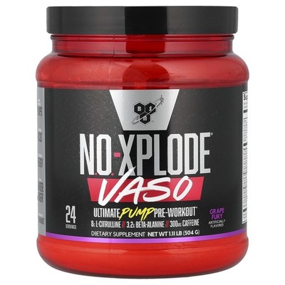 No-Xplode  VASO, Ultimate Pump Pre-Workout, Grape Fury, 1.11 lb (504 g)