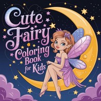 Cute Fairy Coloring Book For Kids Coloring Book For Girls ( Large Print ) Bidden