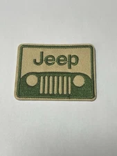 Jeep Embroidered Patch Off-Road Crawler Grill 2 3/8" 1 7/8"Iron or Sew On Patch